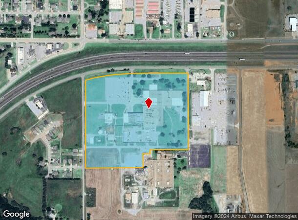  2700 S Frontage Rd, Weatherford, OK Parcel Map