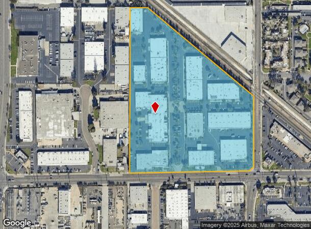  1525 E Mcfadden Ave, Santa Ana, CA Parcel Map