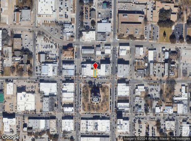  112 1/2 W Oak St, Denton, TX Parcel Map