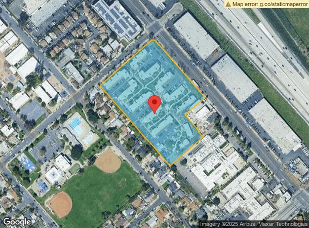  12326 Foothill Blvd, Sylmar, CA Parcel Map