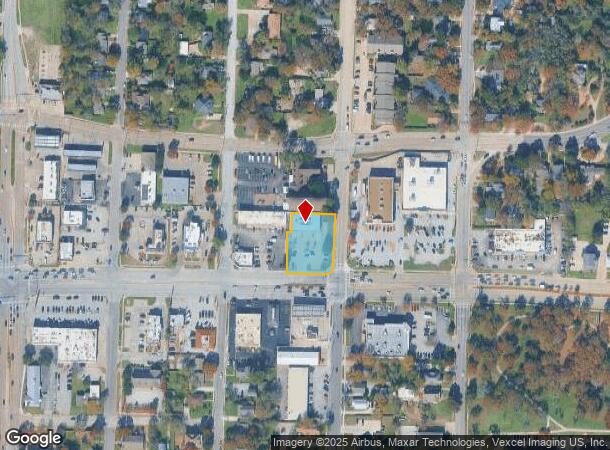 206 W University Dr, Denton, TX Parcel Map