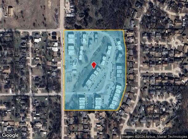  901 N Brown St, Sapulpa, OK Parcel Map