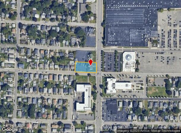  1008 Newport Ave, Pawtucket, RI Parcel Map