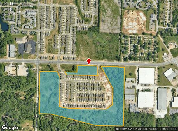  1640 S Morningside Dr, Fayetteville, AR Parcel Map