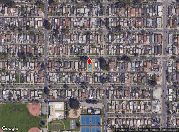 1512 W 60Th St, Los Angeles, CA Parcel Map