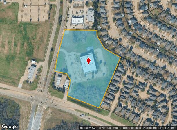  1301 W Green Oaks Blvd, Arlington, TX Parcel Map