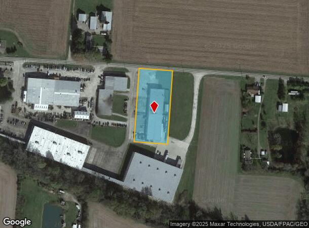  1651 W County Line Rd, Urbana, OH Parcel Map