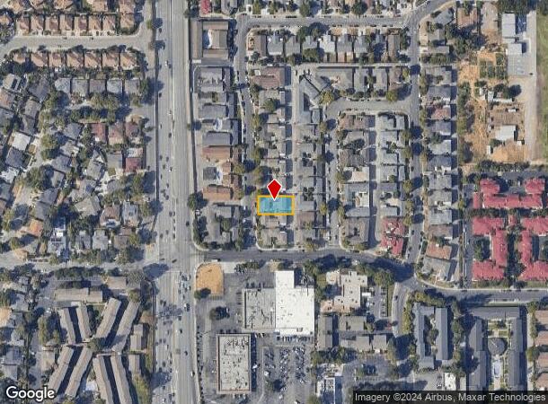  861 Burbank Dr, Santa Clara, CA Parcel Map