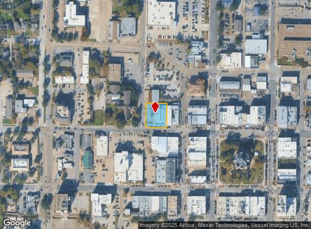  220 W Oak St, Denton, TX Parcel Map