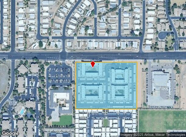  9733 E Southern Ave, Mesa, AZ Parcel Map