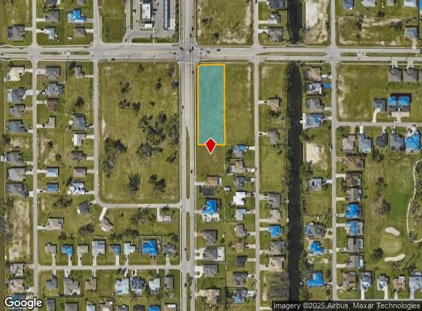  1609 Chiquita Blvd S, Cape Coral, FL Parcel Map