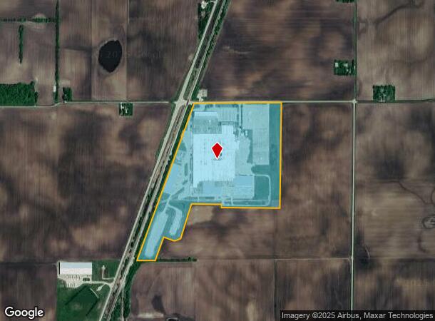 6821 E County Road 1100N N, Mattoon, IL Parcel Map