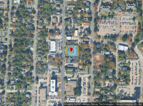 1420 N Elm St, Denton, TX Parcel Map