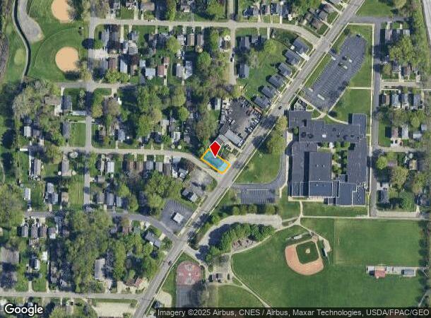  2008 East Ave, Akron, OH Parcel Map