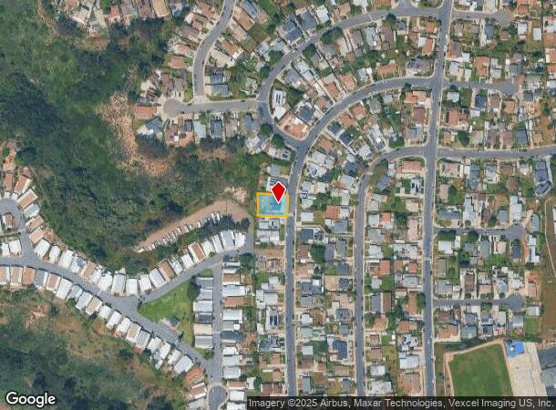  2868 Preece St, San Diego, CA Parcel Map