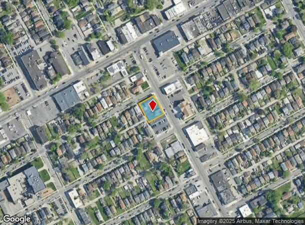  2121 Springwells St, Detroit, MI Parcel Map