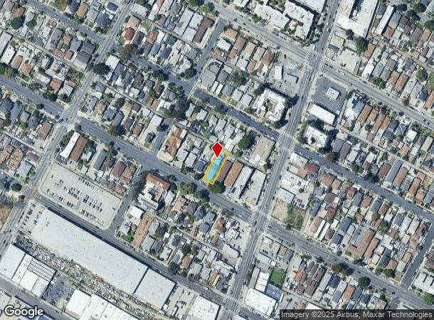  1023 E 28Th St, Los Angeles, CA Parcel Map
