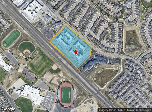 9110 Crowne Springs Vw, Colorado Springs, CO Parcel Map