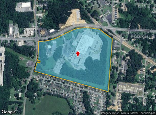  1709 Jake Alexander Blvd S, Salisbury, NC Parcel Map