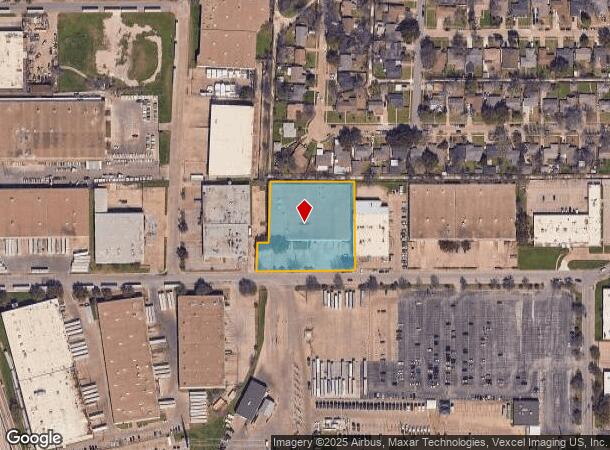 2861 Merrell Rd, Dallas, TX Parcel Map