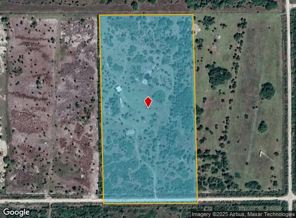 1303 Cabbage Ln, Okeechobee, FL Parcel Map