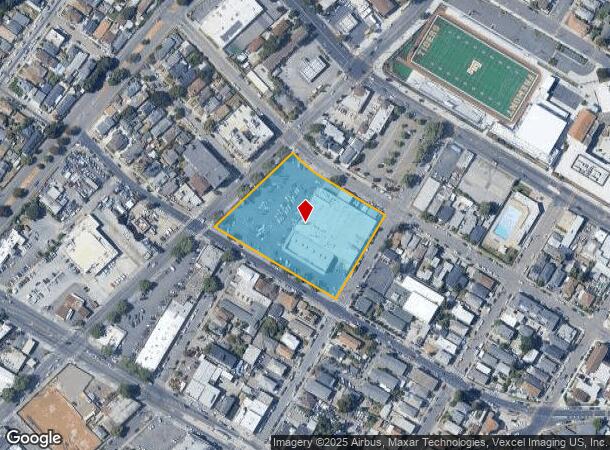 1630 High St, Oakland, CA Parcel Map