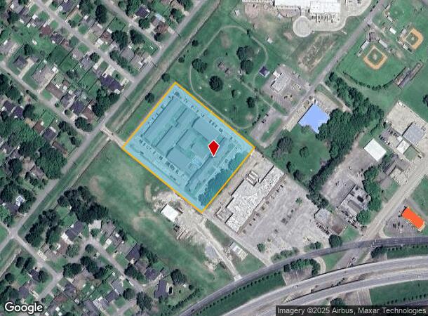  5501 W Washington St, Groves, TX Parcel Map