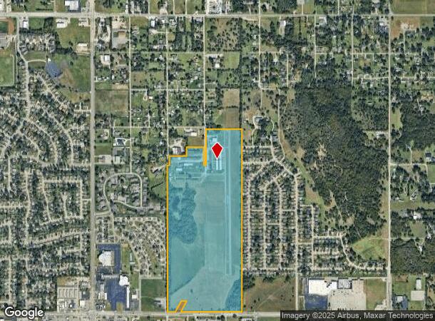  1500 S 135Th East Ave, Tulsa, OK Parcel Map