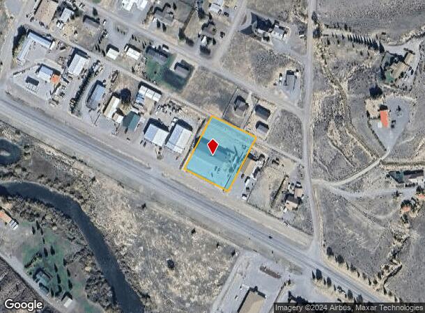  1412 Warm Springs Dr, Dubois, WY Parcel Map