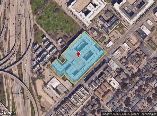  1707 N Hall St, Dallas, TX Parcel Map