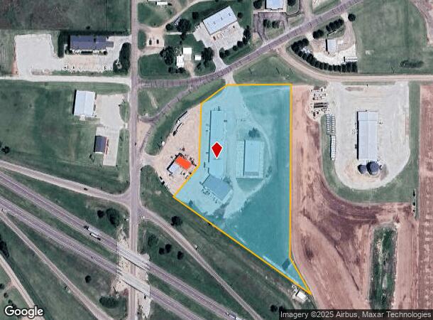  1202 Castle Rock St, Quinter, KS Parcel Map