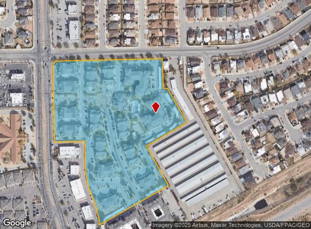  11200 Sean Haggerty Dr, El Paso, TX Parcel Map