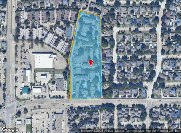  4055 Frankford Rd, Dallas, TX Parcel Map