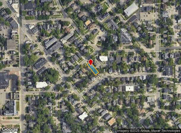 822 Arch St, Ann Arbor, MI Parcel Map
