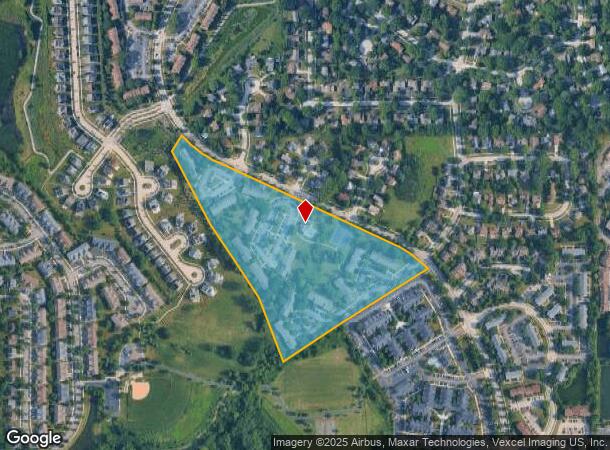 970 Fairway Dr, Naperville, IL Parcel Map