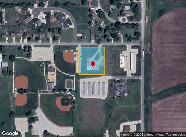  402 Pendleton Ave, Wellsville, KS Parcel Map