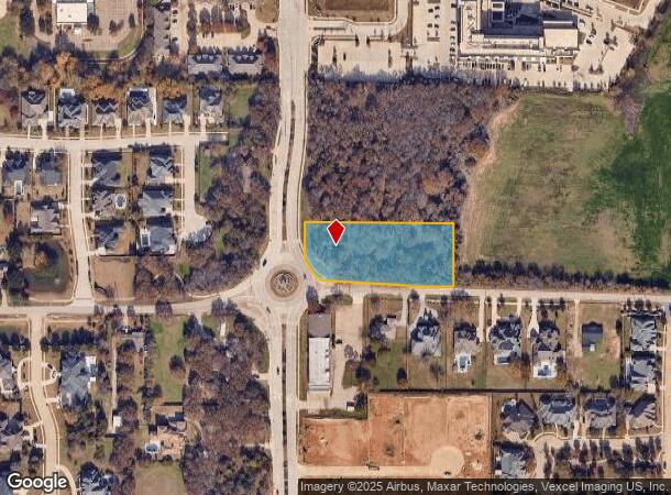  1205 N White Chapel Blvd, Southlake, TX Parcel Map