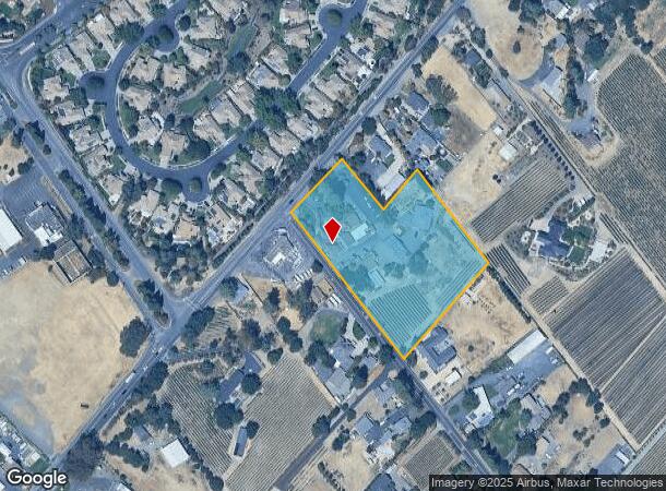  2025 Monticello Rd, Napa, CA Parcel Map