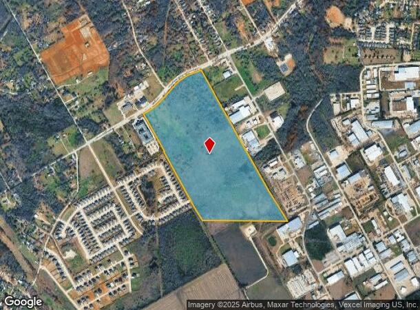 1101 W Broad St, Mansfield, TX Parcel Map