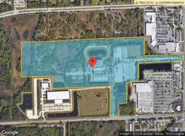  1100 N Wickham Rd, Melbourne, FL Parcel Map