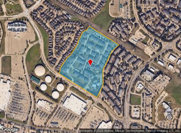 8203 Ranchview Dr, Irving, TX Parcel Map