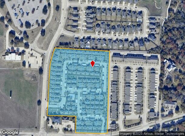  1212 Community Ave, Mckinney, TX Parcel Map