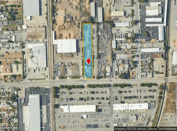  1345 E Phillips Blvd, Pomona, CA Parcel Map