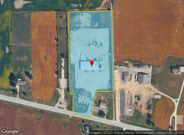 17040 Tecumseh Rd, Dundee, MI Parcel Map