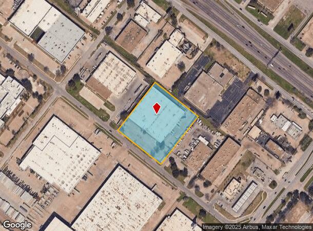  7600 Ambassador Row, Dallas, TX Parcel Map