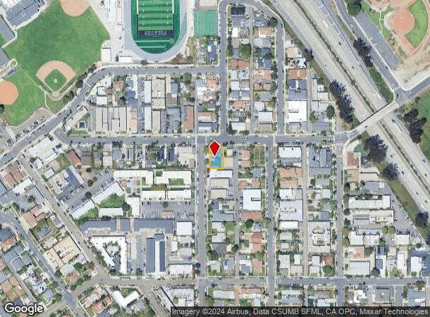  1307 Division St, Oceanside, CA Parcel Map