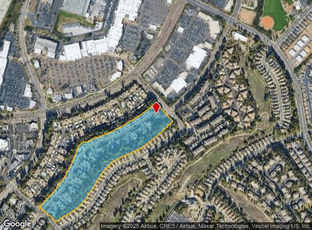 11580 Windcrest Ln, San Diego, CA Parcel Map