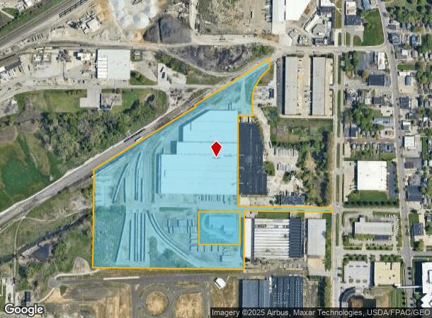  1558 Firestone Pkwy, Akron, OH Parcel Map