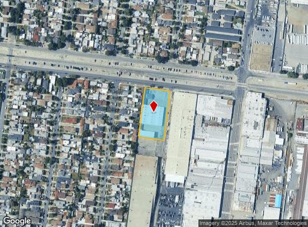  8625 San Vicente Ave, South Gate, CA Parcel Map