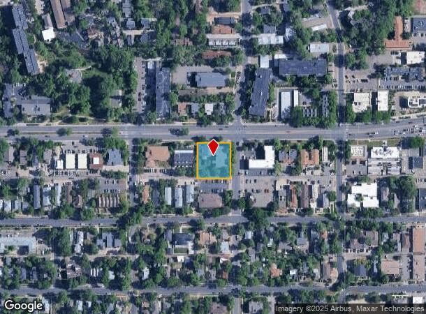  2142 Canyon Blvd, Boulder, CO Parcel Map